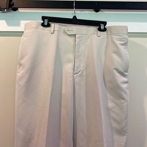 E306 Savane Beige pinstripe Men's pants 38 X 29 EUC